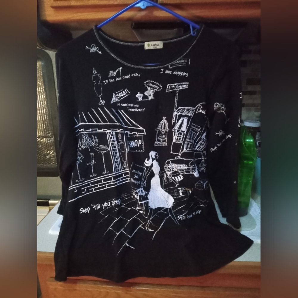Cactus Women's Black&White Classy Shirt